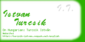 istvan turcsik business card